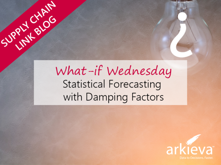 What-if Wednesday: Statistical Forecasting with Damping Factors